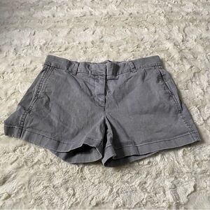 J. Crew Women's Size 6 Gray Chino Shorts